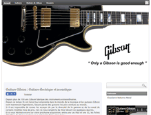Tablet Screenshot of guitare-gibson.com